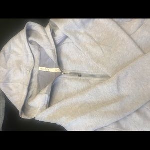 Scuba hoodie.  Very light blue.